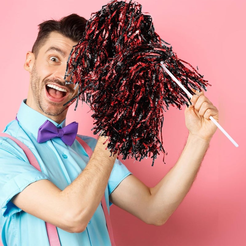 PullCrease 20 Pcs School Spirit Shakers Bulk, Cheerleader Pom Poms for Adults Sports Team Party Dance Football Basketball Volleyball Homecoming Fan Celebration Sporting Event - Image 5